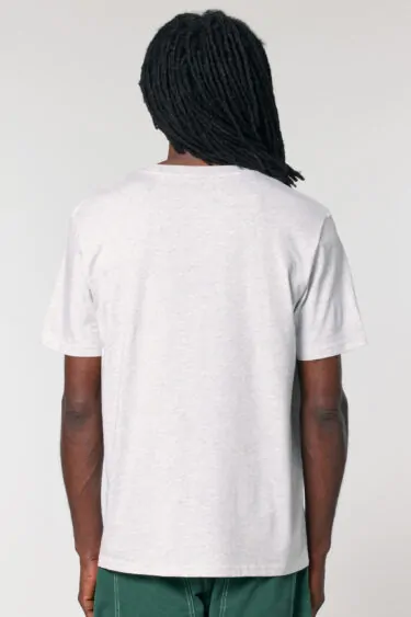 ästhetika T-Shirt – BASIC meliertes hellgrau Rückseite