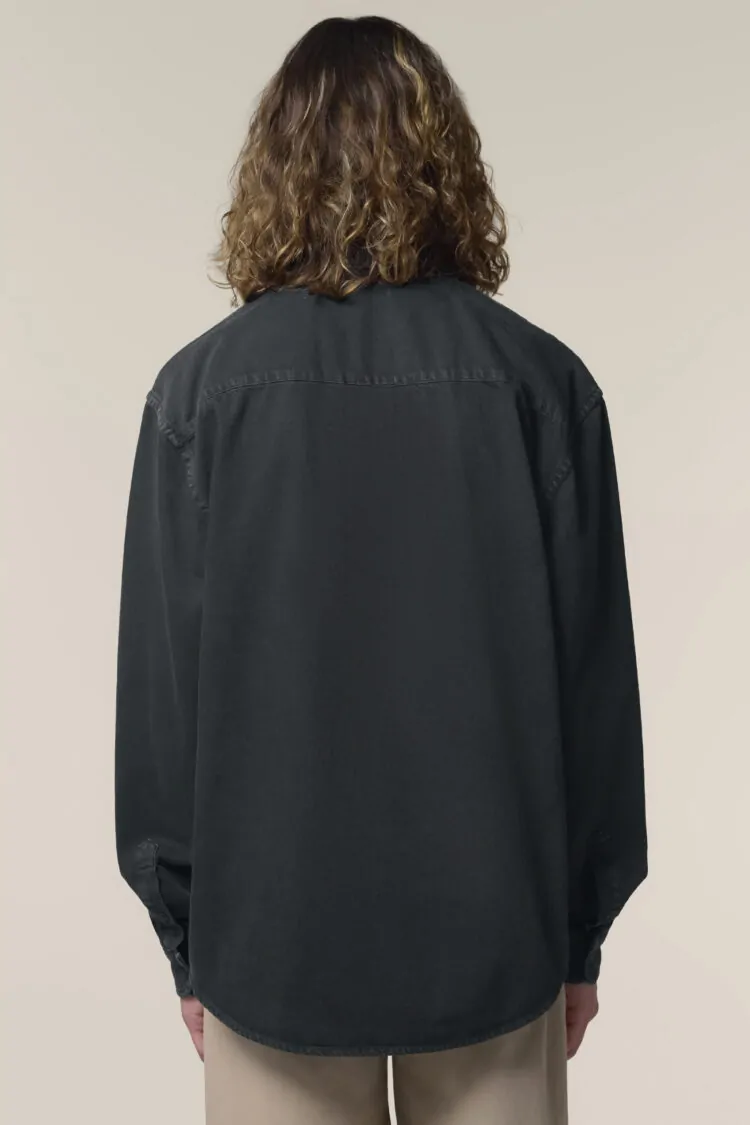 ästhetika Hemd – BASIC schwarz Rückseite