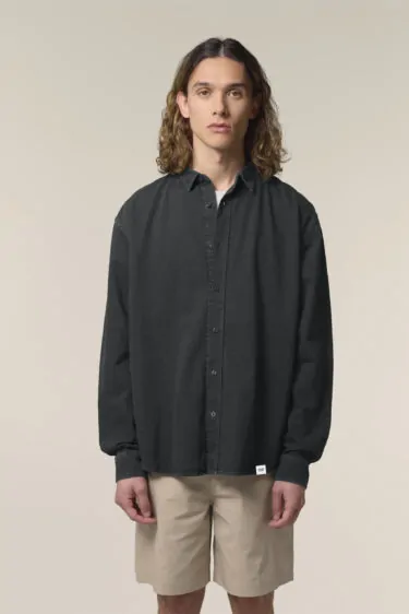 ästhetika Hemd – BASIC schwarz Vorderseite