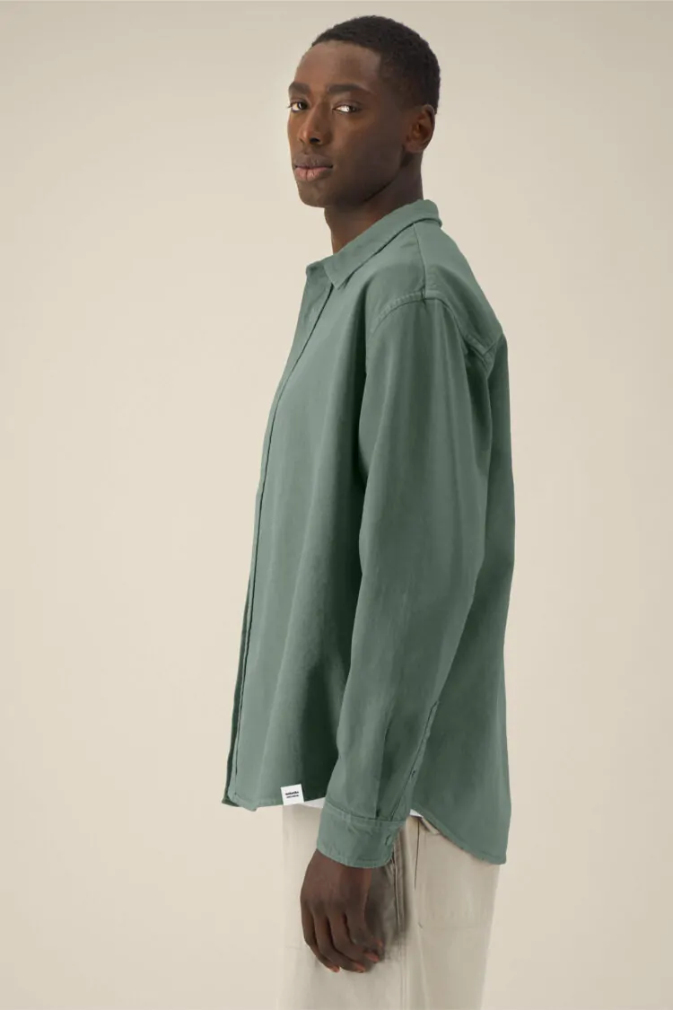ästhetika Hemd – BASIC buchtgrün Links