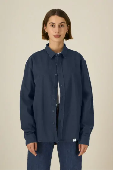 ästhetika Shirt – BASIC navy Woman Front