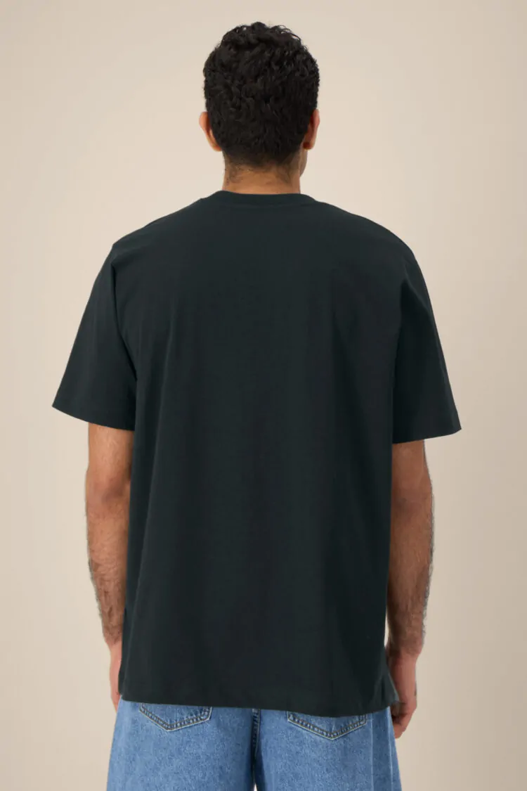 ästhetika T-Shirt Solid – BASIC schwarz Rückseite