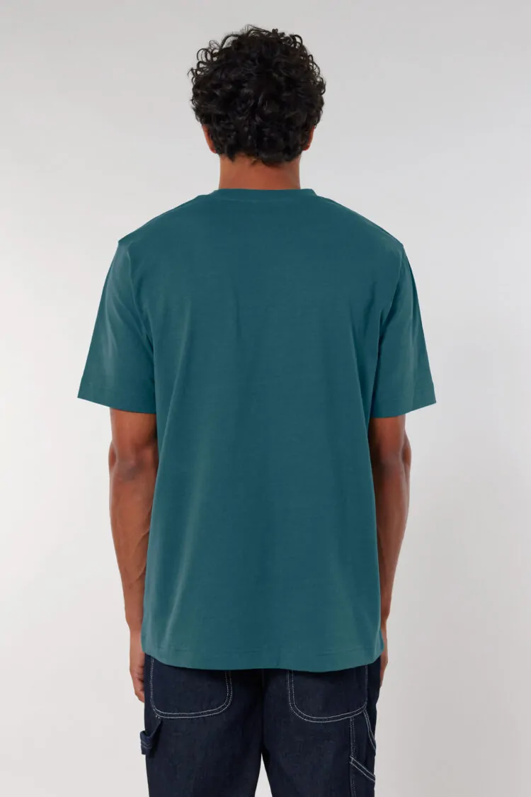 ästhetika T-Shirt Solid – BASIC nachtblau Rückseite