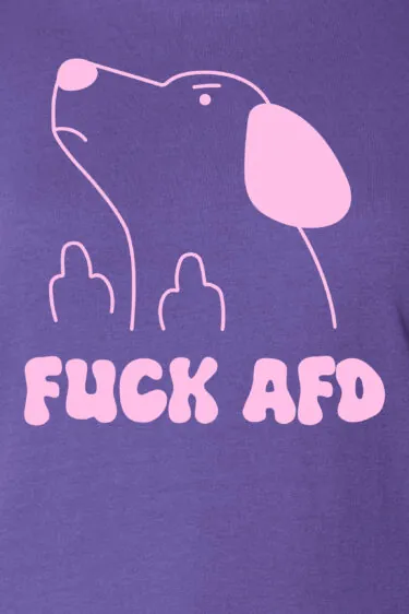 ästhetika T-Shirt W – FUCK AFD lila/rosa Motiv