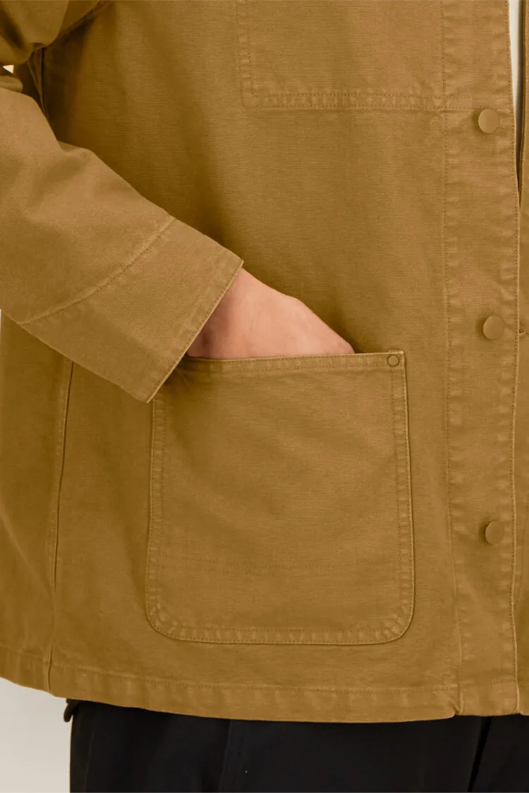 ästhetika Arbeitsjacke - BASIC vintage braun Seitentasche
