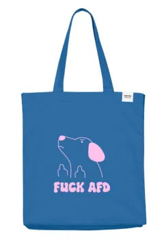 ästhetika Shopper – FUCK AFD lichtblau/blau Packshot